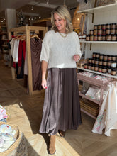 Load image into Gallery viewer, Chocolate Silky Slip Dress
