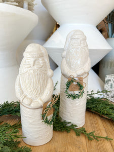 Stoneware Santas