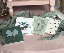 Load image into Gallery viewer, Blue Green Holiday Cocktail Napkins
