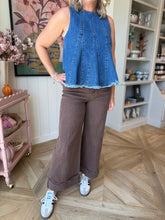 Load image into Gallery viewer, Bown Cuffed Wide Leg Pants
