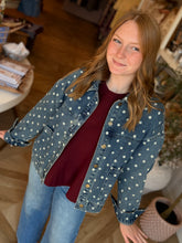 Load image into Gallery viewer, Denim Polka Dot Jacket
