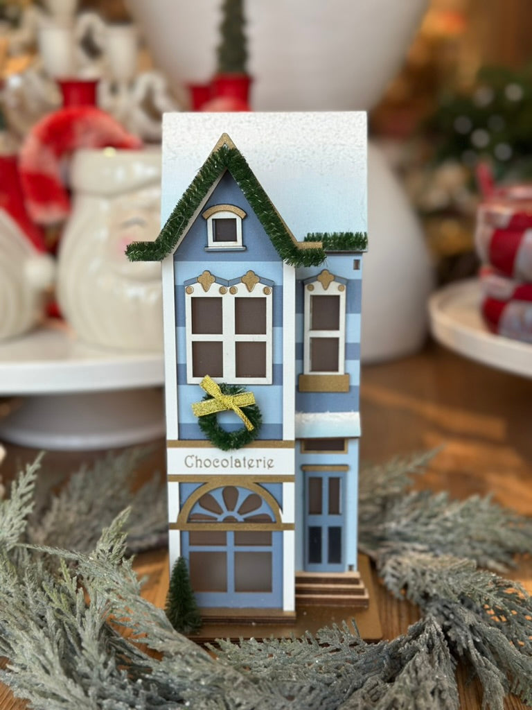 Parisian Lighted Village Houses