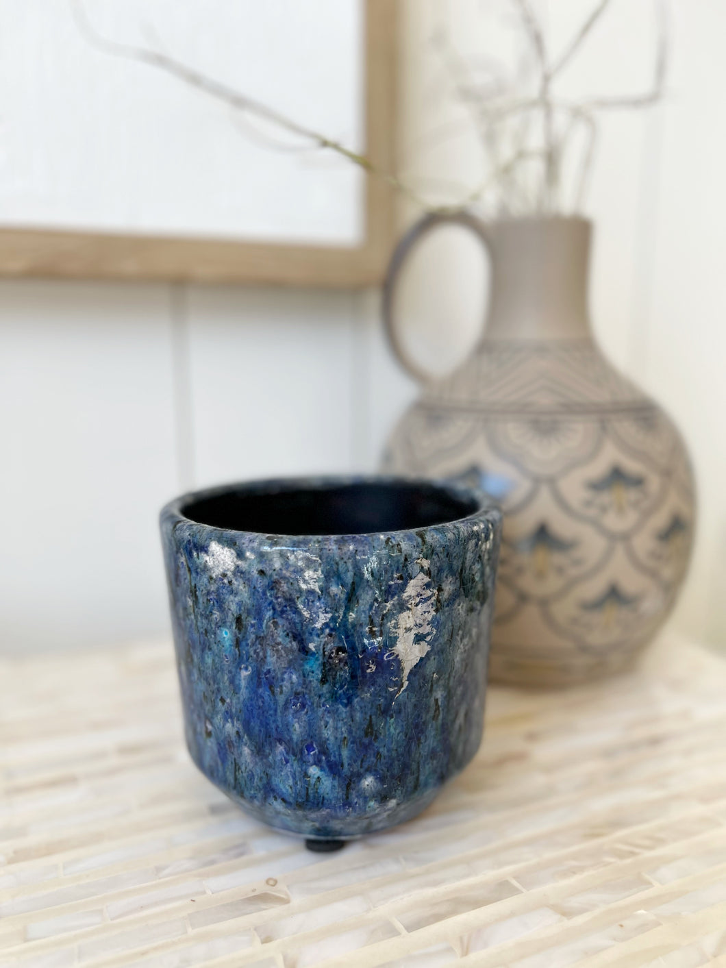 Blue Terracotta Planter