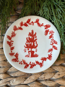 Red Yuletide Dish