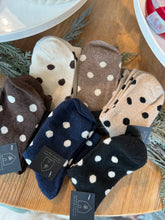 Load image into Gallery viewer, Polka Dot Wool Blend Socks
