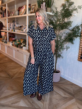 Load image into Gallery viewer, Black Polka Dot Pant Set
