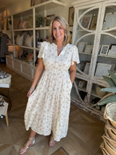 Load image into Gallery viewer, Ivory Printed Gauze Midi Dress
