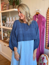 Load image into Gallery viewer, Denim Jakard Bolero Top
