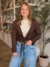 Load image into Gallery viewer, Brown Cotton Gauze Ballet Wrap
