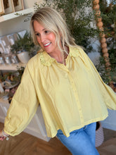 Load image into Gallery viewer, Daffodil Eyelet Collar Shirt
