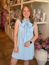 Load image into Gallery viewer, Sky Blue Bow Tie Dress
