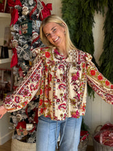 Load image into Gallery viewer, Garden Party Long Sleeve Blouse- Plus Sizes Available
