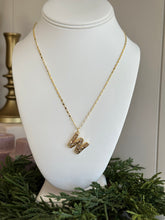 Load image into Gallery viewer, 18K Ann Initial CZ Necklace
