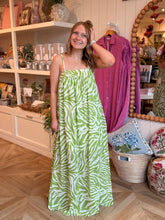 Load image into Gallery viewer, Matcha Zebra Print Maxi Dress
