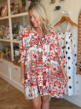 Load image into Gallery viewer, Watercolor Print Short Dress
