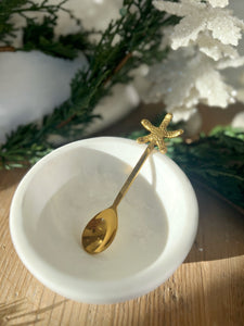 Brass Snowflake Spoon