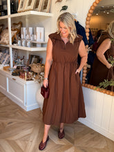 Load image into Gallery viewer, Mocha Parachute Dress
