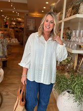 Load image into Gallery viewer, White Eyelet Blouse
