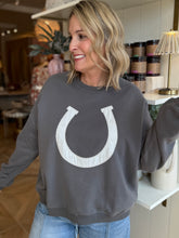 Load image into Gallery viewer, Charcoal Horseshoe Sweatshirt

