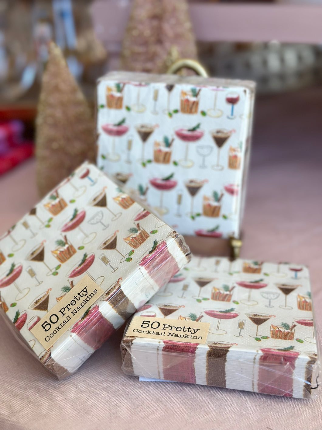 Pack of 50 Holiday Cocktail Napkins