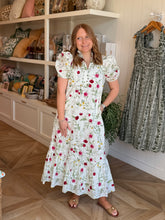 Load image into Gallery viewer, White Floral Midi Dress
