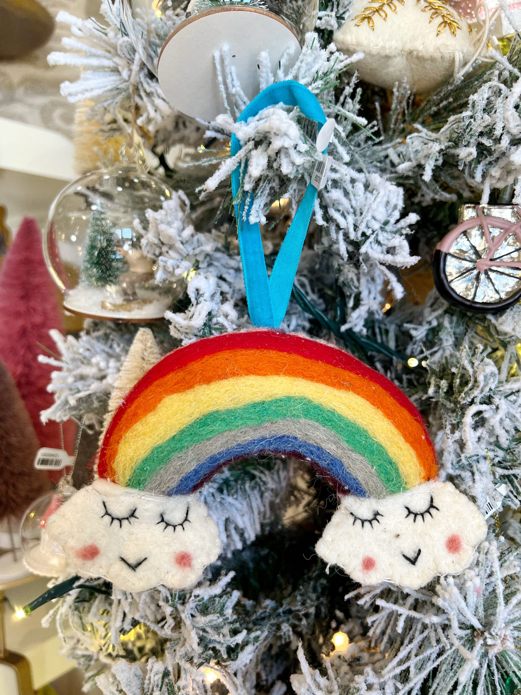Wool Jolly Rainbow Ornament