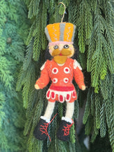 Load image into Gallery viewer, Wool Felt Nutcracker Ornament
