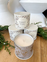 Load image into Gallery viewer, Winter White Tin Candle

