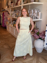 Load image into Gallery viewer, Butter Yellow Eyelet Skirt
