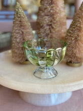 Load image into Gallery viewer, Striped Pedestal Glass Bowl
