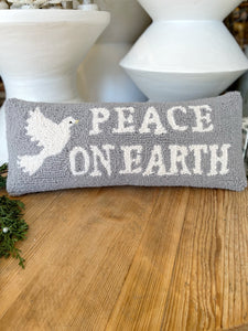 Peace on Earth Dove Hook Pillow