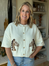Load image into Gallery viewer, Cream Horse Head Cardigan
