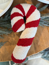 Load image into Gallery viewer, Shaped Candy Cane Hook Pillow
