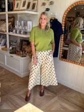 Load image into Gallery viewer, Black Polka Dot Wide Leg Pants
