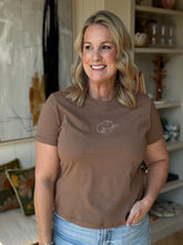 Load image into Gallery viewer, Hazelnut Western Embroidered T-Shirt
