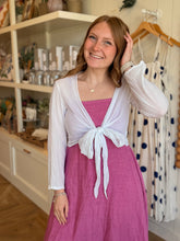 Load image into Gallery viewer, White Cotton Gauze Ballet Wrap
