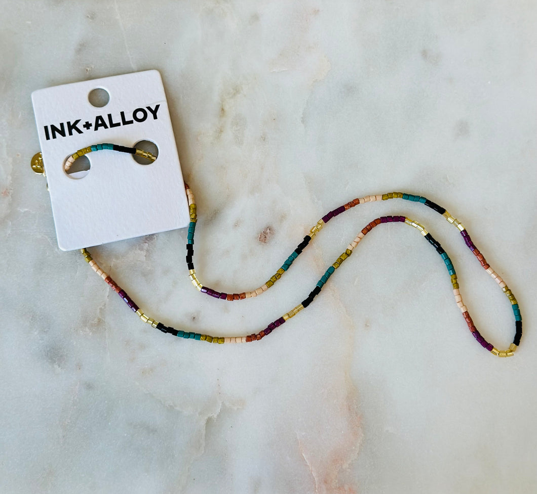 Ink + Alloy Beaded Necklace