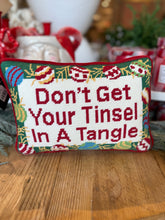 Load image into Gallery viewer, Tinsel Tangel Hook Pillow

