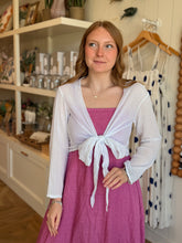 Load image into Gallery viewer, White Cotton Gauze Ballet Wrap
