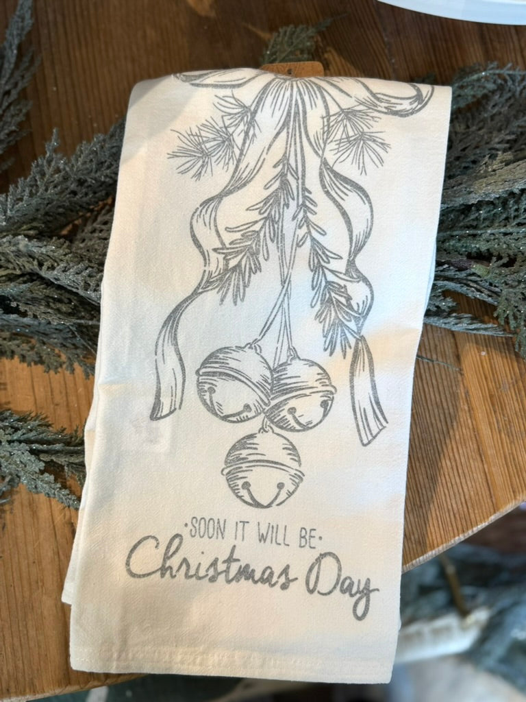 Silver Bells Tea Towel