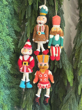 Load image into Gallery viewer, Wool Felt Nutcracker Ornament
