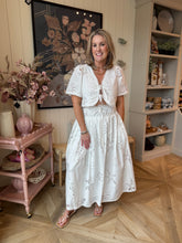 Load image into Gallery viewer, Topical Embroidered Skirt Set
