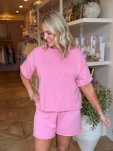 Load image into Gallery viewer, Pink Pointelle Knit Short Set
