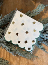Load image into Gallery viewer, Blue Green Holiday Cocktail Napkins

