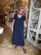 Load image into Gallery viewer, Navy Long Gwyn Dress

