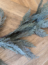 Load image into Gallery viewer, 6ft Frosted Glitter Cedar Garland
