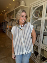 Load image into Gallery viewer, Denim Stripe Summer Shirt

