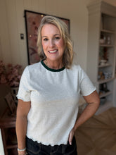 Load image into Gallery viewer, Hunter Green Trimmed T-Shirt
