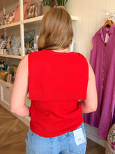 Load image into Gallery viewer, Red Tie Shoulder Sweater Top
