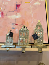 Load image into Gallery viewer, Gold Finish House Stocking Holders
